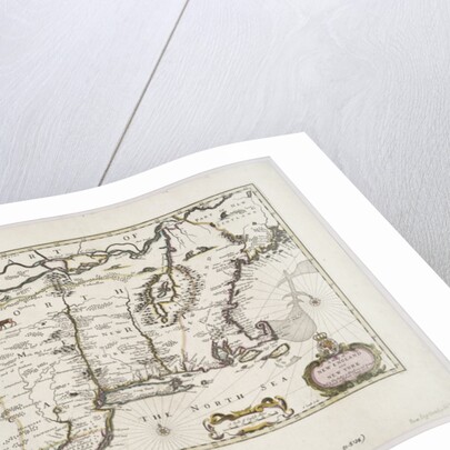A map of New England and New York from John Speed's Theatre of the Empire of Great Britain, 1676 by John Speed