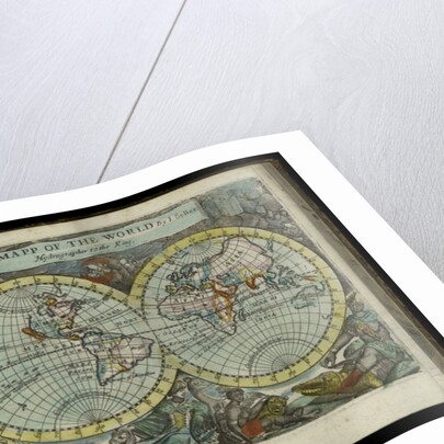 A map of the world from Atlas maritimus by John Seller, 1682 by John Seller