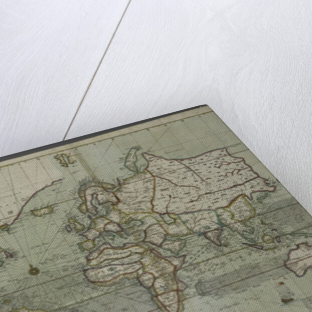 A new and correct map of the world from an atlas of the sea, 1707 by English School