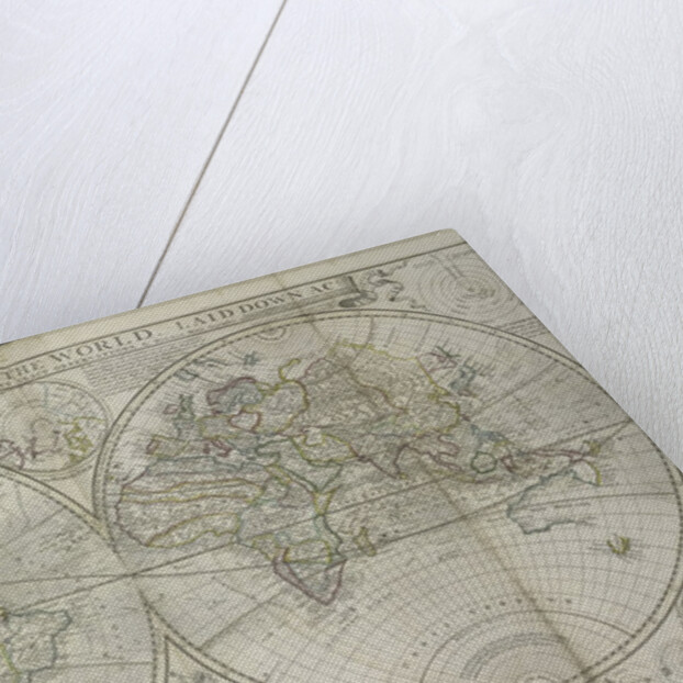 A new and correct map of the world laid down according to the newest discoveries and from the most exact observations, 1736 by Hermann Moll