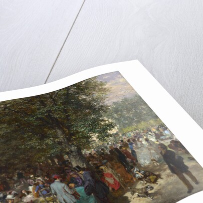 Afternoon in the Tuileries Gardens, 1867 by Adolph Friedrich Erdmann von Menzel
