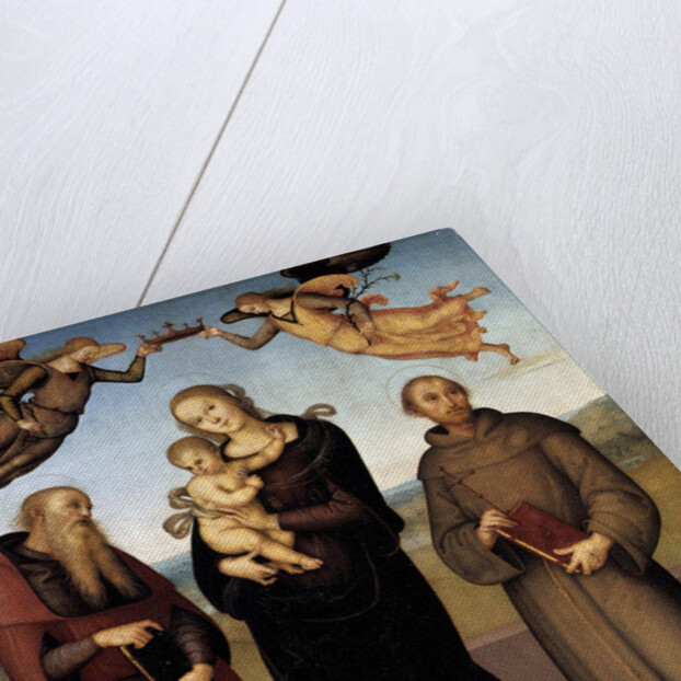 The Virgin of Loretto with Saint Jerome and Saint Francis, 1507-15 by Pietro Perugino