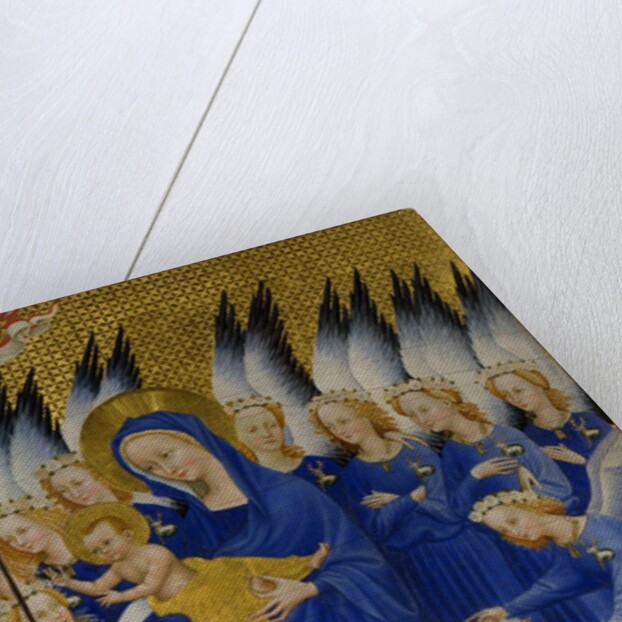 Mary with Child and Angels, right panel of Wilton Diptych, c.1395-9 by Anonymous Anonymous