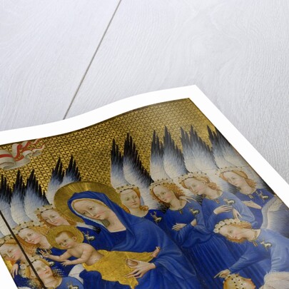 Mary with Child and Angels, right panel of Wilton Diptych, c.1395-9 by Anonymous Anonymous