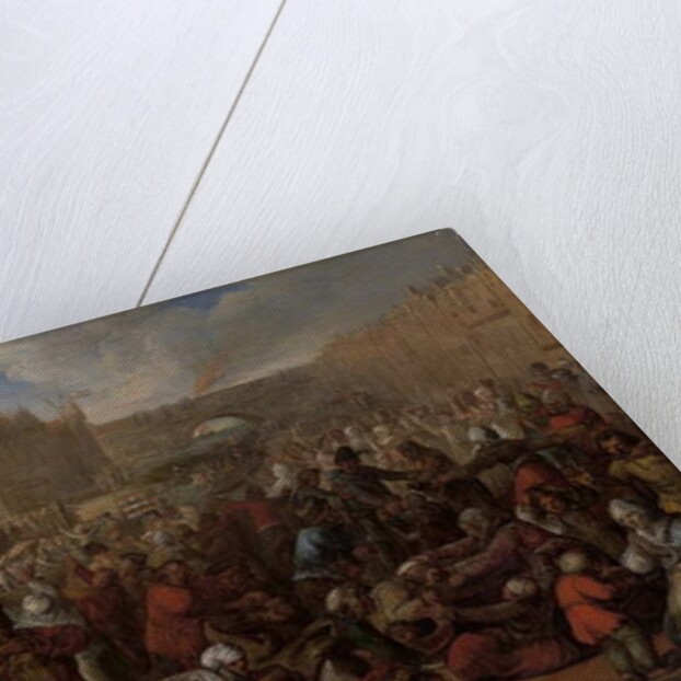 Distribution of Herring and White Bread at the Relief of Leiden, 3 October 1574, c.1600 by Otto van Veen