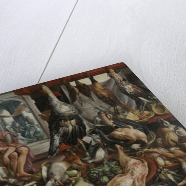 The Well-stocked Kitchen, 1566 by Joachim Beuckelaer or Bueckelaer