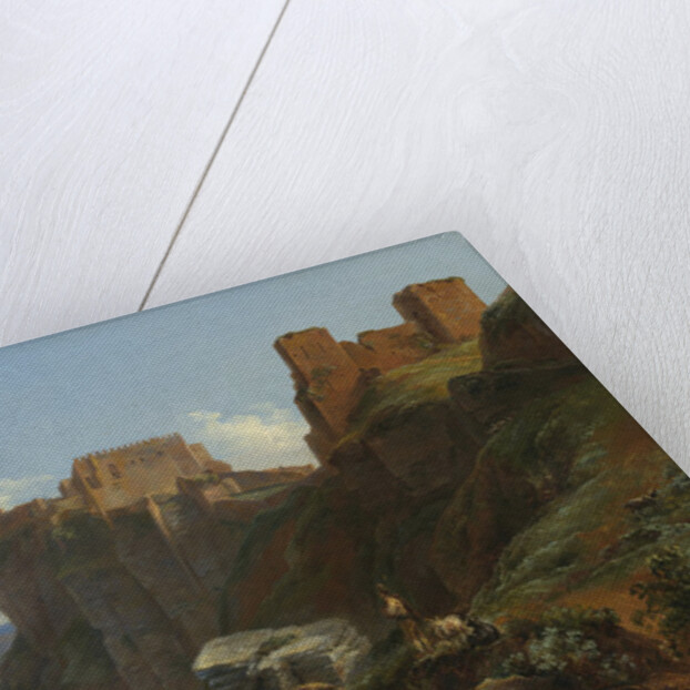 View of the Castello di San Giuliano, near Trapani, Sicily, c.1824-6 by Louise Josephine Sarazin de Belmont