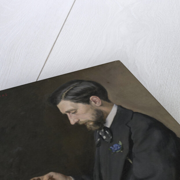 Edmond Maître, 1869 by Jean Frederic Bazille