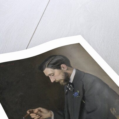 Edmond Maître, 1869 by Jean Frederic Bazille