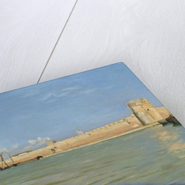 The Ramparts at Aigues-Mortes, 1867 by Jean Frederic Bazille
