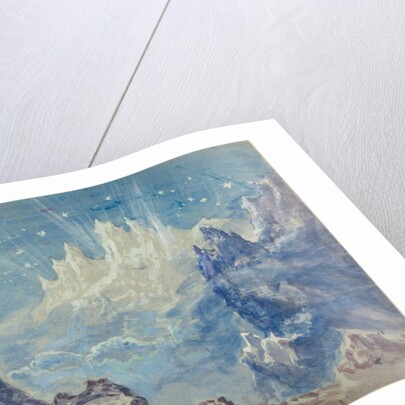 Fantastic Mountainous Landscape with a Starry Sky by Robert Caney