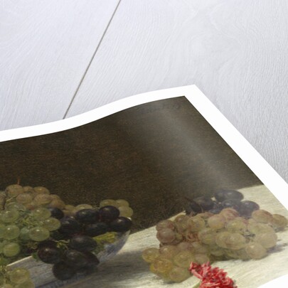 Still Life with Grapes and a Carnation, c.1880 by Ignace Henri Jean Fantin-Latour