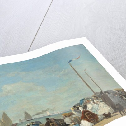 Beach Scene at Trouville, 1863 by Eugene Louis Boudin