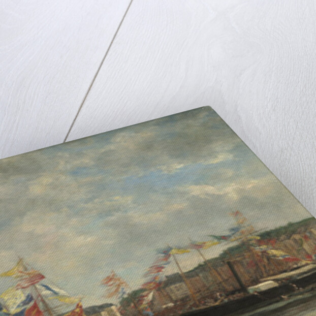 Festival in the Harbour of Honfleur, 1858 by Eugene Louis Boudin