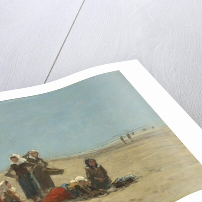 Women on the Beach at Berck, 1881 by Eugene Louis Boudin