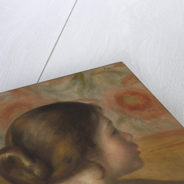 Head of a Young Girl, c.1890 by Pierre Auguste Renoir