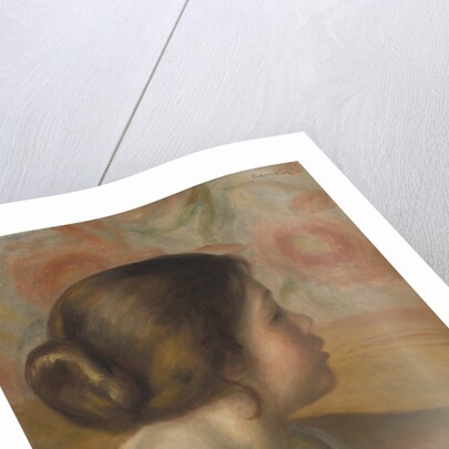 Head of a Young Girl, c.1890 by Pierre Auguste Renoir
