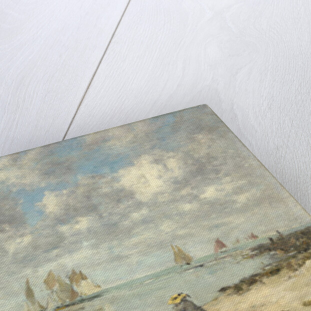 Washerwoman near Trouville, c.1872-6 by Eugene Louis Boudin