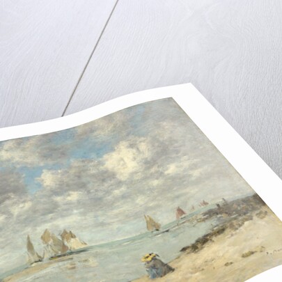 Washerwoman near Trouville, c.1872-6 by Eugene Louis Boudin