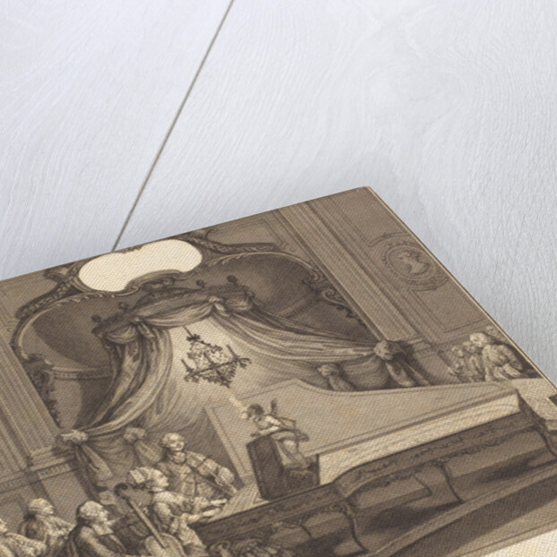 Le concert mecanique, engraving by Joseph de Longueil, 1769 by Charles Joseph Dominique Eisen