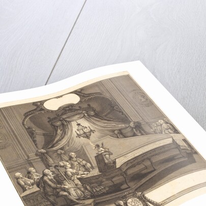 Le concert mecanique, engraving by Joseph de Longueil, 1769 by Charles Joseph Dominique Eisen