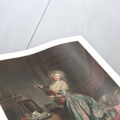 A Woman Playing the Guitar, 1788-9 by Niclas II Lafrensen