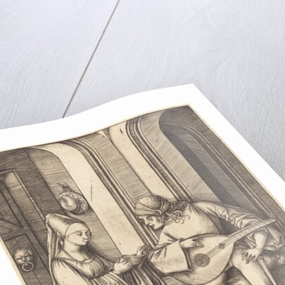 The Lute Player and the Singer, c.1500 by Israhel van the younger Meckenem