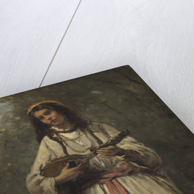 Gypsy Girl With Mandolin, c.1870 by Jean Baptiste Camille Corot