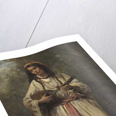 Gypsy Girl With Mandolin, c.1870 by Jean Baptiste Camille Corot