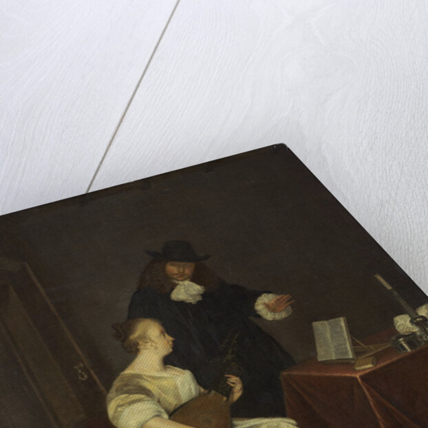 The Music Lesson, c.1670 by Gerard ter Borch or Terborch