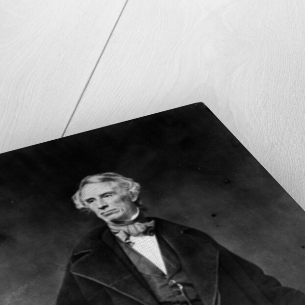 Samuel Morse and his recorder, 1857 by Mathew Brady