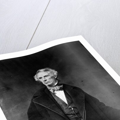 Samuel Morse and his recorder, 1857 by Mathew Brady