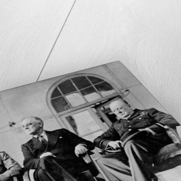 Roosevelt, Stalin, and Churchill at the Teheran conference, 1943 by Anonymous