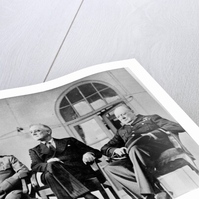 Roosevelt, Stalin, and Churchill at the Teheran conference, 1943 by Anonymous