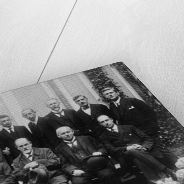 Sigmund Freud with colleagues at a psychoanalytic congress in The Hague, 1920 by Anonymous