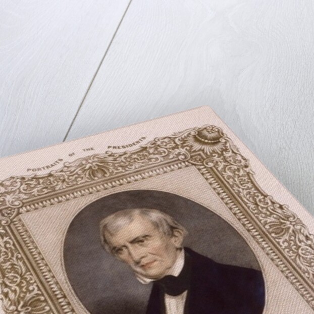 US president William Henry Harrison, 1846 by Albert Newsam