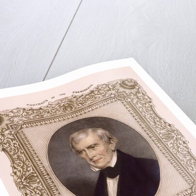 US president William Henry Harrison, 1846 by Albert Newsam