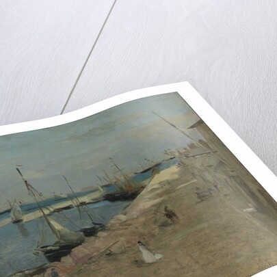 The Harbour at Cherbourg, 1871 by Berthe Morisot