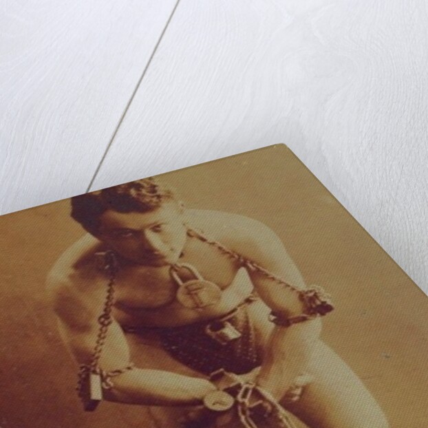 Harry Houdini in chains, c.1899 by American Photographer