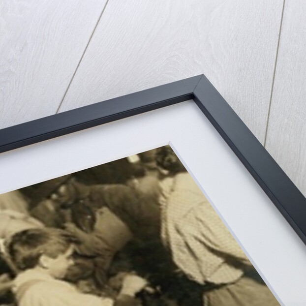 10 year old Jimmie who has been shucking 3 years with an 11 year old boy who shucks 7 pots by Lewis Wickes Hine