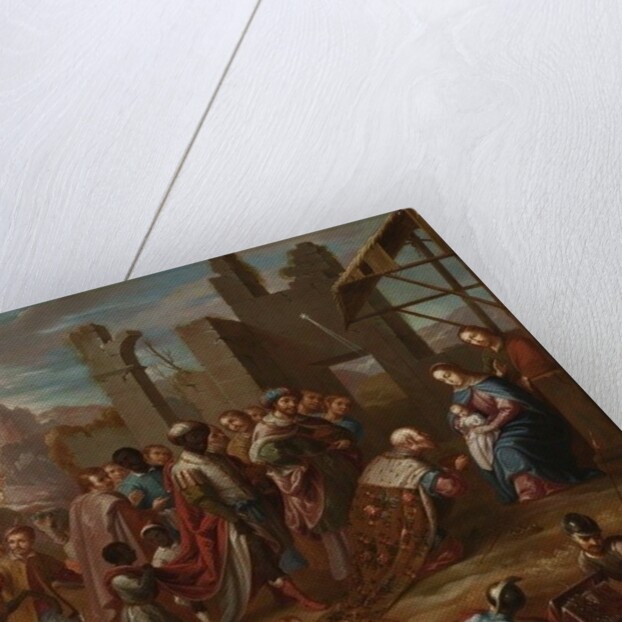 The Adoration of the Kings with Viceroy Pedro de Castro y Figueroa, Duke of La Conquista, 1741 by Nicolas Enriquez