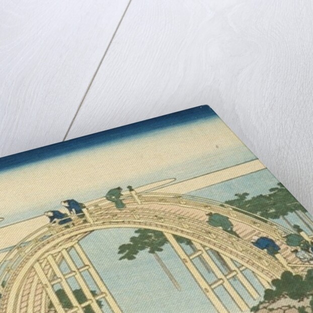 Drum Bridge of Kameido Tenjin Shrine from the Series Wondrous Views of Famous Bridges in All the Province, 19th century by Katsushika Hokusai (after)