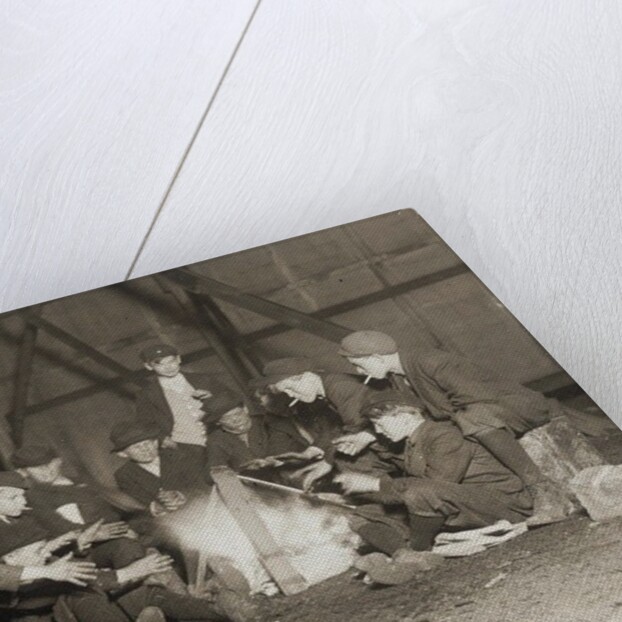 Gang of Newsboys at 10:00 p.m., 1910 by Lewis Wickes Hine