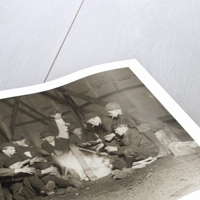 Gang of Newsboys at 10:00 p.m., 1910 by Lewis Wickes Hine
