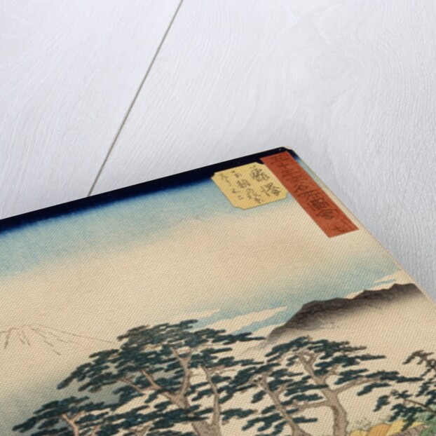 Fujisawa from the series 53 stations of the Tokaido, 1855 by Ando or Utagawa Hiroshige