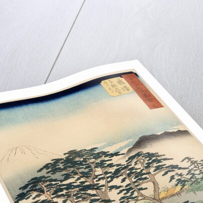 Fujisawa from the series 53 stations of the Tokaido, 1855 by Ando or Utagawa Hiroshige