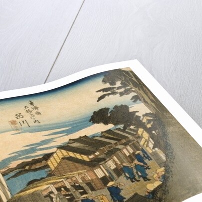 Shinagawa: Departure of a Daimyō from the series 53 Stations of the Tokaido, 1831-4 by Ando or Utagawa Hiroshige