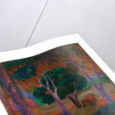 Landscape with a Pig and a Horse, 1903 by Paul Gauguin