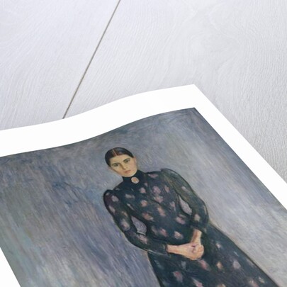 Inger in Black and Violet, 1892 by Edvard Munch