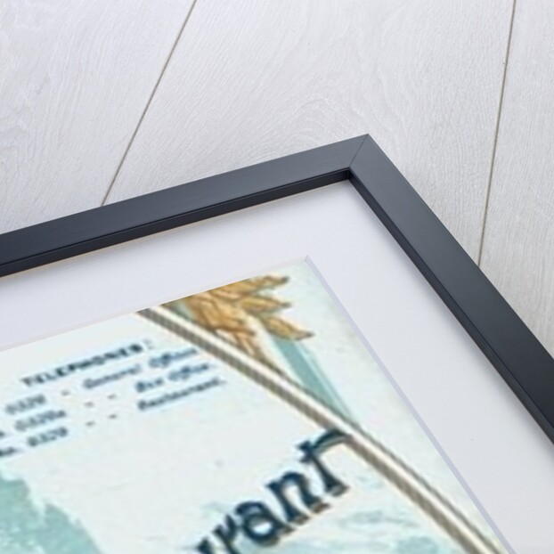 Menu for lunch at Blackpool Tower Restaurant, 1900 by Anonymous